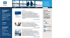 Desktop Screenshot of bc-forschung.de